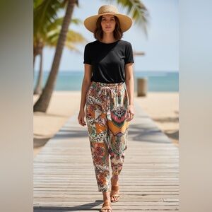 ELIANE ROSE Paisley Crop Pants